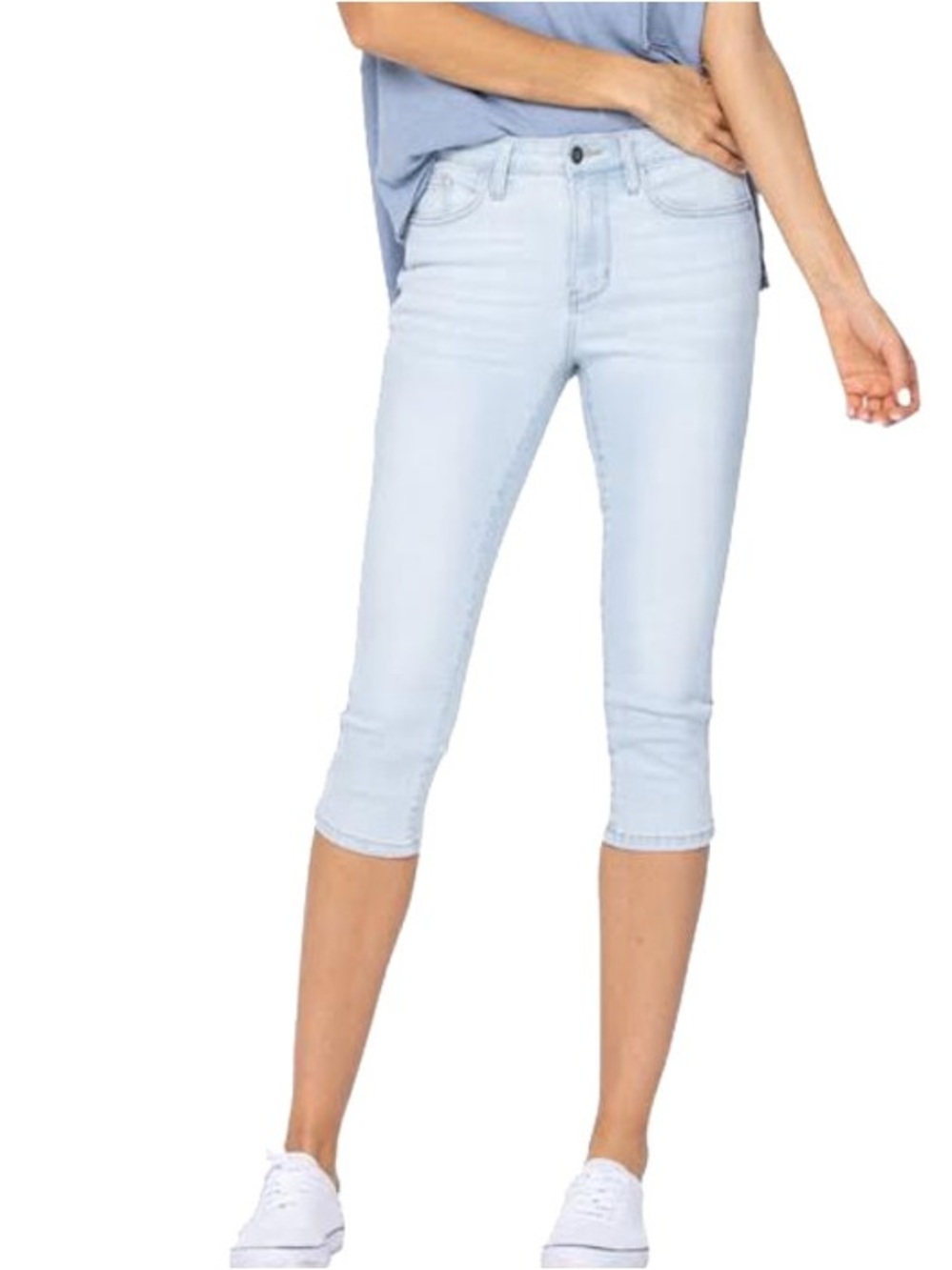 Judy Blue Skinny Fit Capri Light Blue Jeans Size 7/28